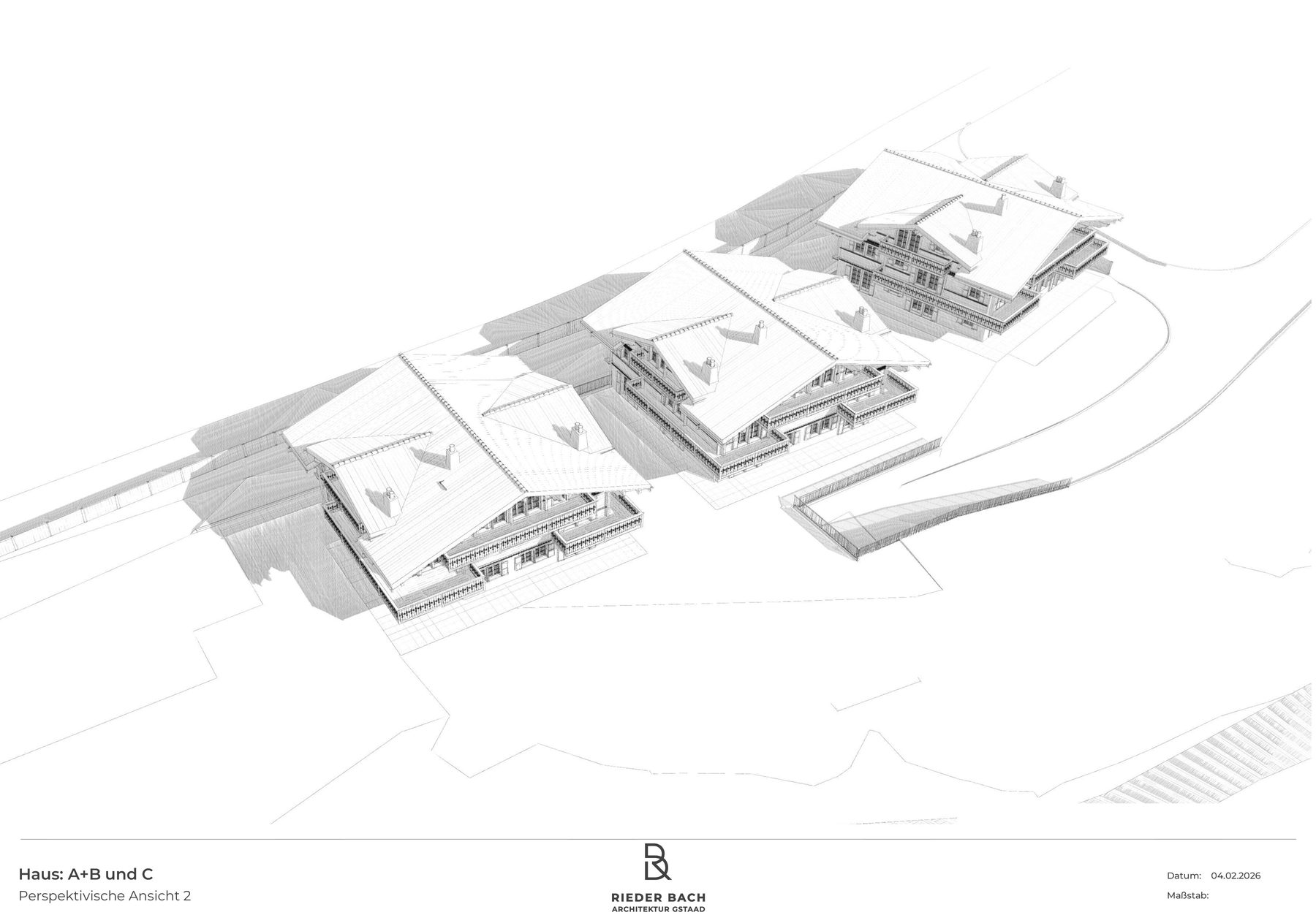 Architektonische Ansicht Bona Vita Perspektive